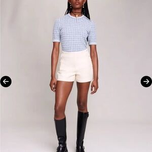 Maje Blue Striped Knitwear